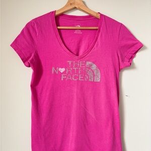 North Face Short Sleeve V-Neck Tee Shirt